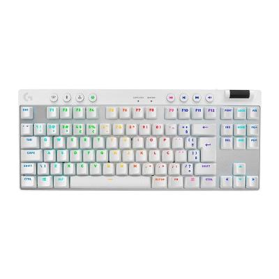 Teclado Gamer Sem Fio Logitech G Pro X com design TKL, Layout US, RGB LIGHTSYNC e Switch Exclusivo GX Brown Tactile, Branco - 920-012143