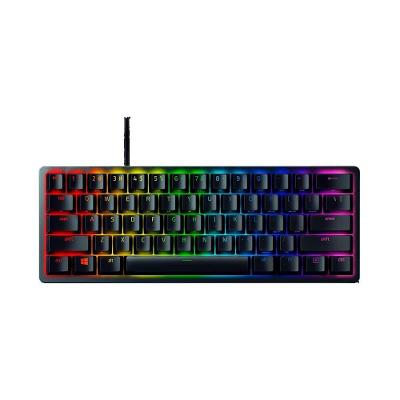 Teclado Gamer Razer Huntsman Mini, 60%, Chroma RGB, Swich Roxo, USB-C, Preto - RZ0303390500