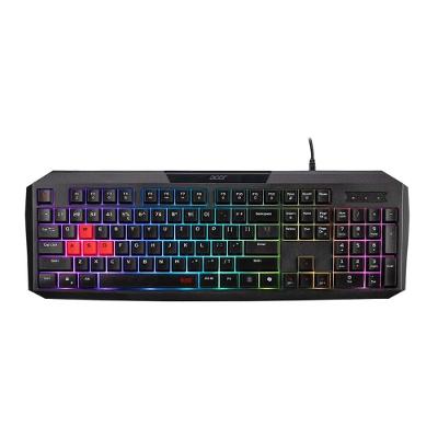 Teclado Gamer Acer Nitro Nkw100, RGB, Membrana De Borracha, Ergonômico e Silencioso USB Tipo-A, ABNT2, Preto - GP.KBD11.05F