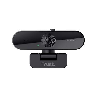 Webcam Trust TW-200 Full HD 1080p, Microfone de Longo Alcance, Filtro de Privacidade, USB, Preto - 24734