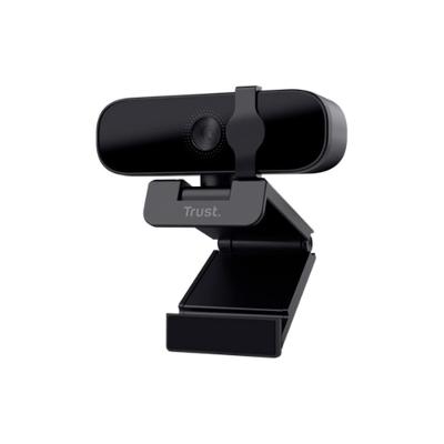 Webcam Trust Tanor Full HD 1080p, Microfone Integrado, Proteção de Privacidade, USB, Preto - 25548