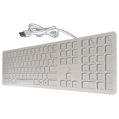 Teclado Slim Rise Mode, USB, Prata - RM-TS-FS