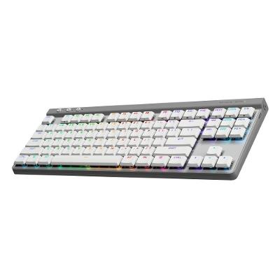Teclado Sem Fio Mecânico Gamer Logitech G515, RGB, Bluetooth, com Design TKL,Tecnologia Lightspeed, Branco - 920-012535