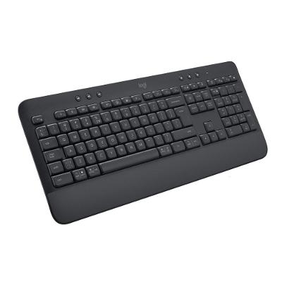 Teclado Sem Fio Logitech Signature K650, Bluetooth, USB, Com Apoio para as Mãos, US, Grafite - 920-010911