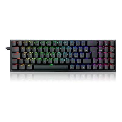 Teclado Mecânico Gamer Redragon Pollux RGB, Switch Blue, Layout 75%, ABNT2, Preto - K628-RGB-B (PT-BLUE)