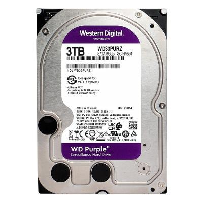 HD Interno WD Purple, 3TB, SATA, 3.5'- WD33PURZ