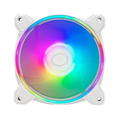 Kit Ventoinhas para Gabinete Cooler Master MasterFan MF120 Halo2 White Edition 3in1, 120mm, Iluminação RGB - MFL-B2DW-213P2-R2