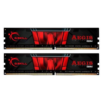 Memória RAM G.Skill Aegis 32GB (2x16GB), DDR4, 2400MHz, 288-Pin, CL17, Preto - F4-2400C17D-32GIS