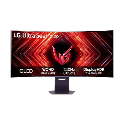 Monitor Gamer Curvo LG UltraGear OLED 45", 2K QHD, 240Hz, 0.03ms, FreeSync Premium Pro, G-Sync, HDR400  - 45GS95QE