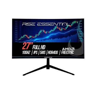 Monitor Gamer Rise Mode 27", FHD, 100Hz, 5ms, IPS, HDMI e VGA, sRGB 99%, Preto - RM-MOG-27F100FH-B