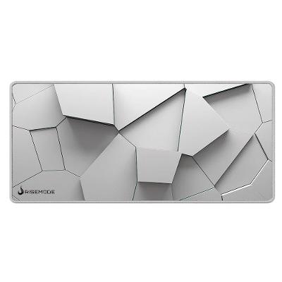 Mousepad Gamer Rise Mode 3D 02, Estendido Pro 900x400mm, Borda Costurada, Branco - RM-MPP-3D2-W