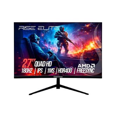 Monitor Gamer Rise Mode 27", QHD, 180Hz, 1ms, IPS, HDMI e DisplayPort, sRGB 110%, Preto - RM-MOG-27F1802K-B