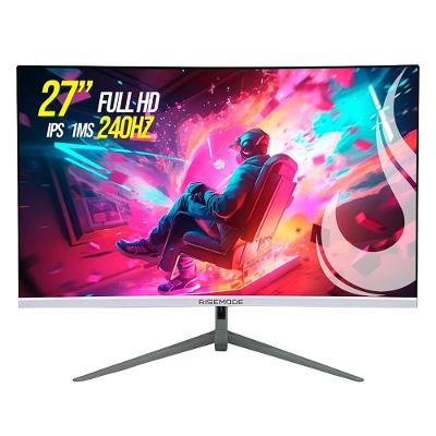 Monitor Gamer Rise Mode 27" Full HD Curvo, 240hz, 1ms, IPS, Branco, DisplayPort e HDMI, sRGB 99%, Suporte Vesa - RM-MOG-27C240FH-W