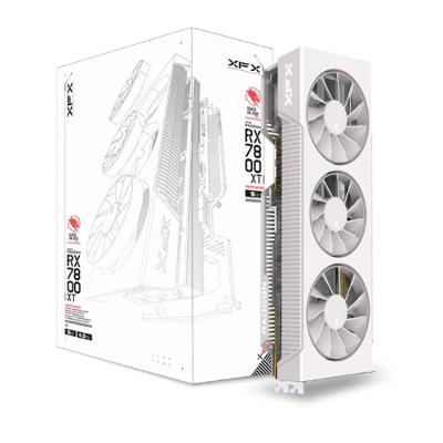 Placa de Vídeo RX 7800 XT Magnetic Air Gaming Graphics Card with XFX Qicksilver White AMD Radeon, 16GB GDDR6, Freesync - RX-78TMAIRW9