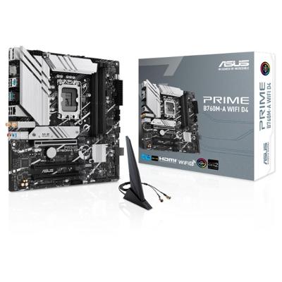 Placa-Mãe ASUS Prime B760M-A Wi-Fi, Intel LGA 1700, mATX, D4,DDR4, Wi-Fi, Preto - 90MB1CX0-M0EAY0