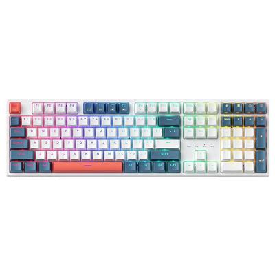 Teclado Mecânico Gamer Machenike K500E-108, Switch Red, RGB, HotSwappable Teclado Numérico JJ02G8005