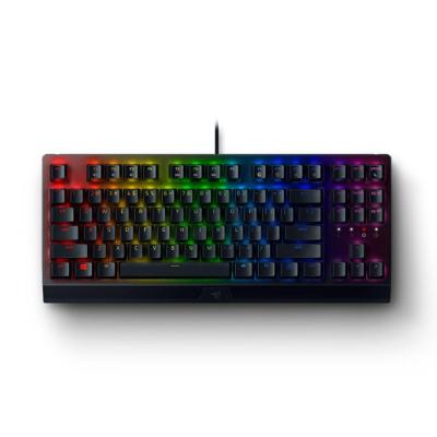 Teclado Gamer Razer Blackwidow V3 Full, Chroma RGB, Switch Yellow, Preto - RZ03-03540200-R3U1