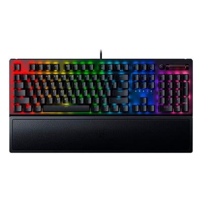 Teclado Gamer Razer Blackwidow V3 Full, Chroma RGB, Switch Yellow, Preto - RZ03-03540200-R3U1