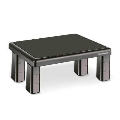 Suporte Ergonômico para Monitor Multi Quadrado, Ajuste com 4 Níveis de Altura, Preto - AC125