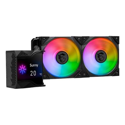 Water Cooler MSI MPG Coreliquid D240, ARGB, 240mm, AMD/Intel, Preto - MPG CORELIQUID D240