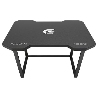 Mesa Gamer Fortrek Vickers, Preto e Cinza, Pés Niveladores, Tampo de MDF Revestido e Suporta Peso Máximo de 150 Kg - 72861