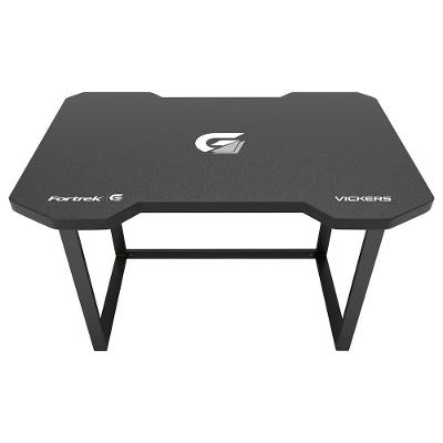 Mesa Gamer Fortrek Vickers, Preto e Cinza, Pés Niveladores, Tampo de MDF Revestido e Suporta Peso Máximo de 150 Kg - 72861