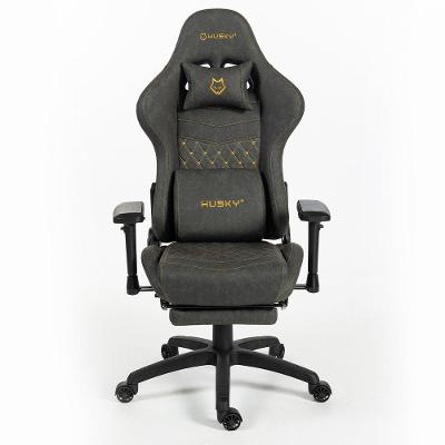 Cadeira Gamer Husky Tempest 4D, Até 145kg, Braços 4D, Almofadas, Reclinável 150º, PU, Descanso para Pés, Cinza -  HCG700CZ4D