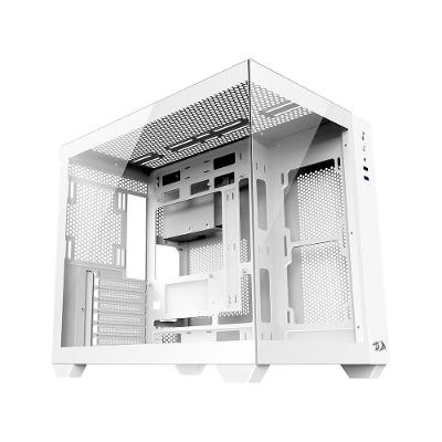 Gabinete Gamer Redragon Wideload Lite, Mid Tower, ATX e M-ATX, Lateral e Frontal em Vidro Temperado, Branco - CA-604W