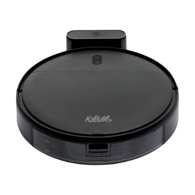 Robô Aspirador e Passa Pano KABUM! smart 100 - 5 Modos de Limpeza, Sensor Anti-Queda, Base de Carregamento - Bivolt - Preto - KBSF007