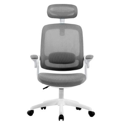 Cadeira Office Elements Astra Cinza e Branco, Ajuste de Inclinação Automático, Cilindro de Gás Classe 4 - WFFLG67335L0122