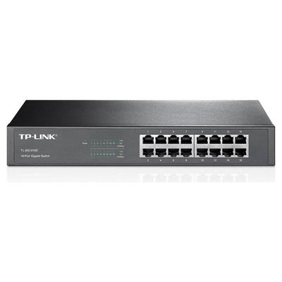 Switch 16 Portas TP-Link Gigabit 10/100/1000 Mbps Rack/Desk - TL-SG1016D