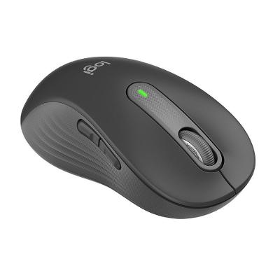 Mouse Sem Fio Logitech Signature M650 L Esquerdo, 2000 DPI, para Canhotos, Bluetooth, USB, Grafite - 910-006234