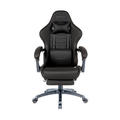 Cadeira Gamer Husky Tempest 700, Até 145kg, Almofadas, Reclinável 150º, Tecido, Descanso para Pés, Preta - HCG700PTT