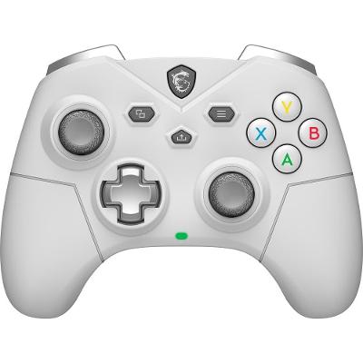 Controle Gamer Sem Fio MSI Force GC300 Wireless White, 2.4GHz, Bluetooth, USB2.0 Tipo-C, PC e Android, Branco - FORCEGC300WW