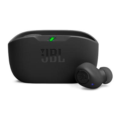 Fone de Ouvido JBL Wave Buds 2, Cancelamento de Ruído,  Bateria Até 40 Horas, Bluetooth 5.3, Conexão Multipontos, IP54, Preto - JBLWBUDS2BLK
