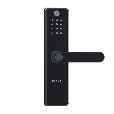 Fechadura Digital de Embutir Elsys, Wi-Fi, Biometria, Câmera, Preto - ESF-DE5100I