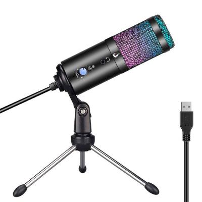 Microfone Gamer De Mesa Rise Mode Elite 03, RGB, USB, Preto - RM-ME-03-B