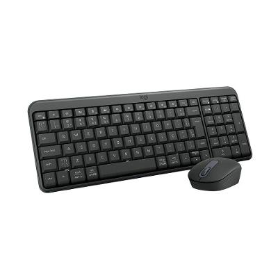 Kit Teclado e Mouse Sem Fio Logitech MK250 Compacto, Mouse Ambidestro, Bluetooth, ABNT2, Compatível PC e Mac, Grafite - 920-013516
