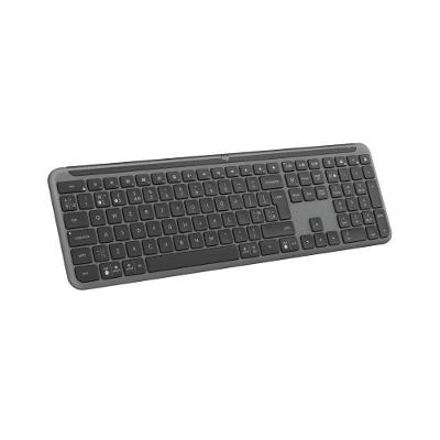 Teclado sem fio Logitech Signature Slim K950 Com Conexão Bluetooth ou Receptor USB Logi Bolt Incluso e Layout US INTL, Grafite - 920-012433