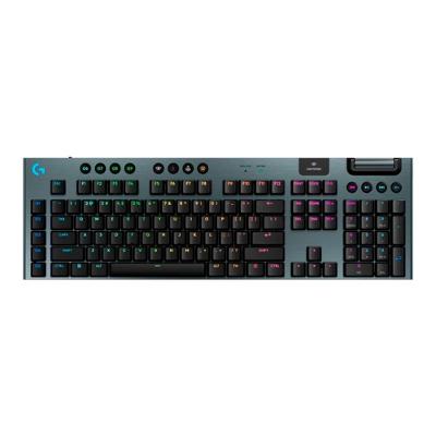 Teclado Mecânico Gamer Sem Fio Logitech G915 X Lightspeed, RGB Lightsync, USB ou Bluetooth, Switch GL Brown Tactile, Preto- 920-012670