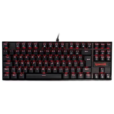 Teclado Mecânico Gamer Redragon Kumara, Anti-Ghosting, LED Vermelho, Switch Outemu Red, ABNT2, Preto - K552-2 (PT-RED)