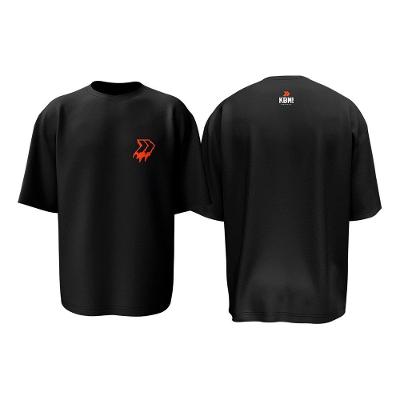 Camiseta KaBuM! Esports Oversized Setas Escorridas Preta M - KETP003M