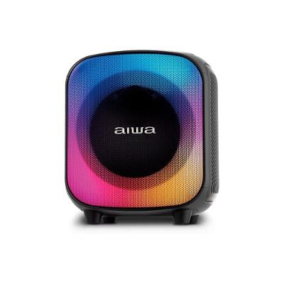 Caixa De Som AIWA Party Box Bivolt, RGB, Bluetooth 5.3, Preto - AWS-PB-07