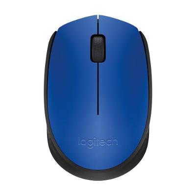Mouse sem fio Logitech M170 com Design Ambidestro Compacto, Conexão USB e Pilha Inclusa, Azul - 910-004800