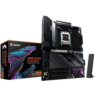 Placa Mãe Gigabyte B850 AORUS ELITE WIFI7 ICE, AMD AM5, ATX, DDR5, RGB, Wi-Fi 7, Bluetooth, Branca - B85EL7E-00
