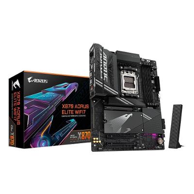 Placa-Mãe Gigabyte X870 AORUS ELITE WIFI7, AMD AM5, ATX, DDR5, LED RGB, Bluetooth, Wi-Fi 7, Preto - X870 A ELITE WIFI7