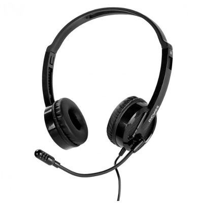 Headset Office Pcyes HB300, Driver 30mm, P2 3.5mm, Preto - PHB300