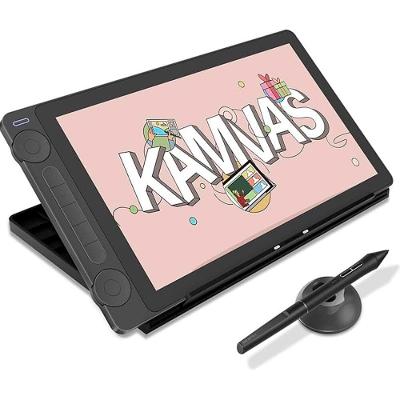 Mesa Digitalizadora Huion Kamvas 3ª Geração 13", Suporte Ajustável, Tela Full HD, 16384 Níveis de Pressão, Preto - GS1333-KS