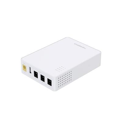Mini Nobreak Marsriva KP3, 18W, 3 saídas DC, USB, 10.000mAh, Branco