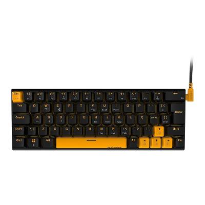 Teclado Mecânico Gamer PCYES Kuromori Voyager Edition, LED Rainbow, Switch Outemu Blue, Layout 60%, USB, ABNT2, Preto - KMVY60BL